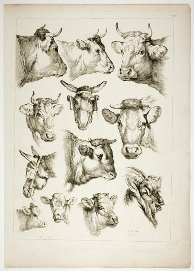 Planche 35 de 38 des Œuvres de J. B. Huet - Jean Baptiste Huet