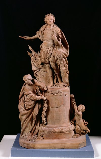 Louis XV (1710-74) en empereur romain, projet de statue pour l