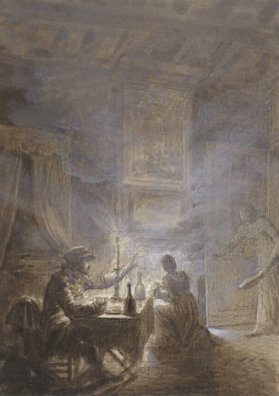 Le foyer fumant - Jean Baptiste Isabey