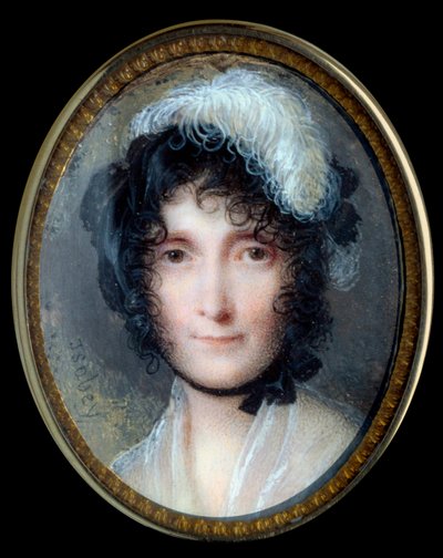 Portrait de Laetitia Bonaparte (Letizia Maria Ramolino) (1750-1836), mère de Napoléon Bonaparte - Jean Baptiste Isabey