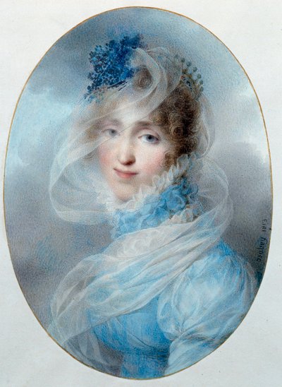 Portrait de la reine Hortense de Beauharnais (1783-1837). Elle est la fille de l