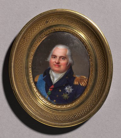 Portrait de Louis XVIII, 1822 - Jean Baptiste Jacques Augustin