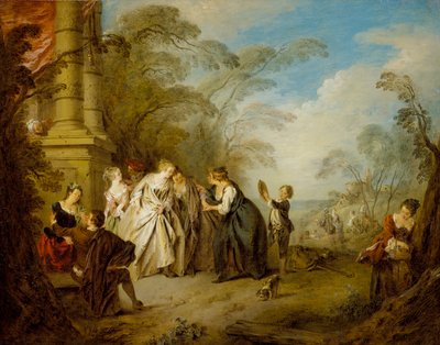La Diseuse de Bonne Aventure - Jean Baptiste Joseph Pater