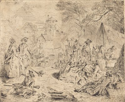 Troupes au repos - Jean Baptiste Joseph Pater