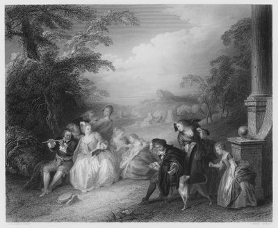 Le Joueur de flûte - Jean Baptiste Joseph after Pater