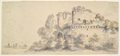Paysage italien avec ruines - Jean Baptiste Lallemand