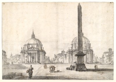 Piazza del Popolo, Rome - Jean Baptiste Lallemand