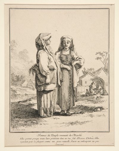 Femmes du Peuple Revenant du Marché - Jean Baptiste Le Prince