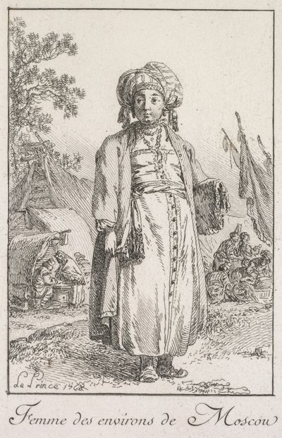 Femme de la banlieue de Moscou - Jean Baptiste Le Prince