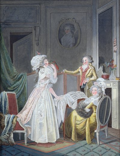 Embrasser la perruche - Jean Baptiste Mallet