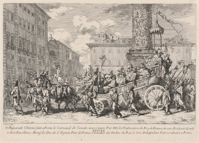 Mascarade chinoise faite à Rome - Jean Baptiste Marie Pierre