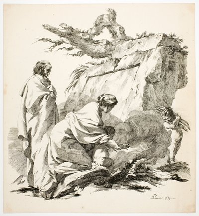 La fuite en Égypte - Jean Baptiste Marie Pierre