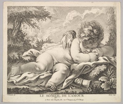 Le sommeil de Cupidon - Jean Baptiste Michel