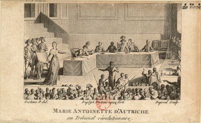 Marie-Antoinette au Tribunal révolutionnaire, 1806 - Jean Baptiste Michel Dupréel