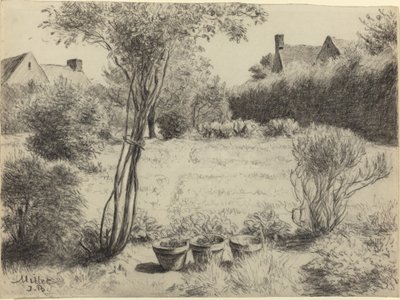 Jardin ensoleillé - Jean Baptiste Millet