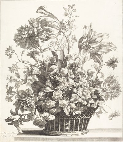Un panier de fleurs de printemps - Jean Baptiste Monnoyer