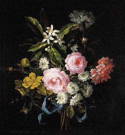 Bouquet de camomille, roses, fleurs d