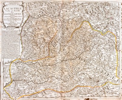 Carte de Castille (Espagne) - Jean Baptiste Nolin