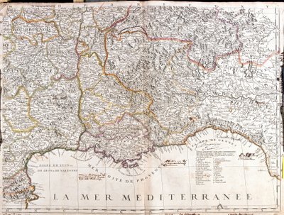 Carte du Dauphiné et de la Provence (France) - Jean Baptiste Nolin