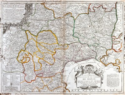 Carte du Languedoc (Sud de la France) (Gravure) - Jean Baptiste Nolin