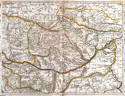 Carte de la Valachie morave (République tchèque) - Jean Baptiste Nolin