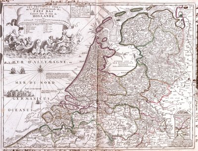 Carte des Pays-Bas - Jean Baptiste Nolin