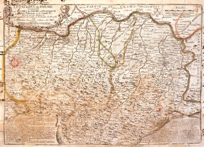 Carte de la région de Parme (Italie) - Jean Baptiste Nolin