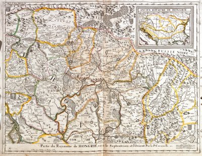 Carte de la partie nord-orientale du Royaume de Hongrie (Gravure) - Jean Baptiste Nolin