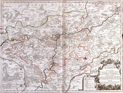 Carte de la province de Namur (Belgique) (Gravure) - Jean Baptiste Nolin