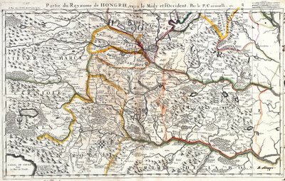 Carte de la partie sud-occidentale du Royaume de Hongrie (Gravure) - Jean Baptiste Nolin