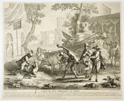 Arrivée des comédiens - Jean Baptiste Oudry