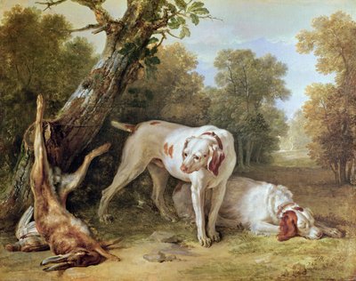 Chien et lièvre - Jean Baptiste Oudry