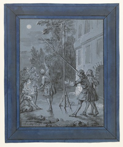Un Animal dans la Lune (Illustrations pour les fables de Jean de La Fontaine) - Jean Baptiste Oudry