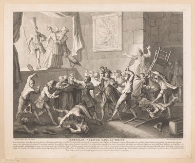 Combat dans un théâtre - Jean Baptiste Oudry