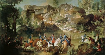 Chasse dans la forêt de Fontainebleau à Franchard - Jean Baptiste Oudry