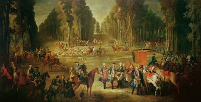 Réunion pour la chasse du Puits-du-Roi à Compiègne - Jean Baptiste Oudry