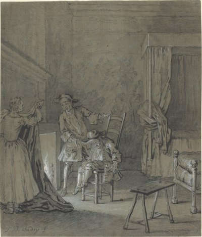 Ragotin enivré par La Rancune - Jean Baptiste Oudry