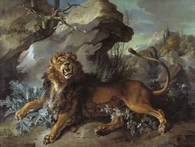 Le lion et la mouche - Jean Baptiste Oudry
