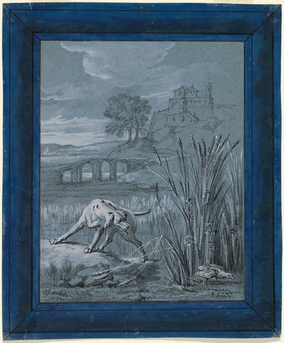 La perdrix sauve ses petits - Jean Baptiste Oudry