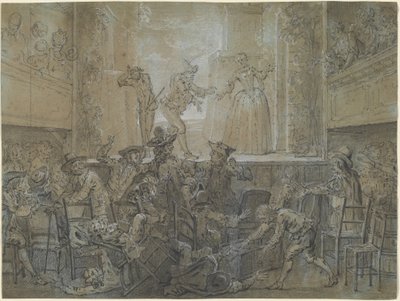 La scène avec la grande Baguenodière - Jean Baptiste Oudry