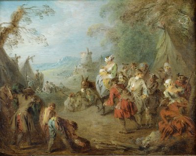 Campement (Halte des soldats) - Jean Baptiste Pater