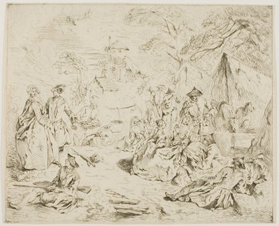 Troupes au repos - Jean Baptiste Pater