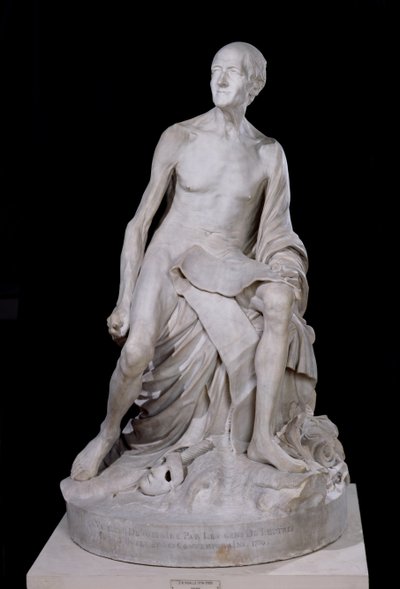 Statue assise de Voltaire (1694-1778), 1776 - Jean Baptiste Pigalle
