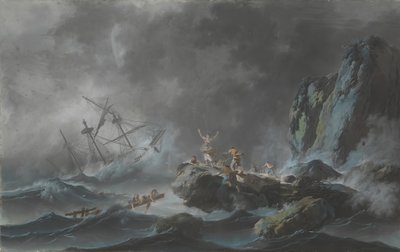 Un Naufrage dans une Tempête, 1782 - Jean Baptiste Pillement