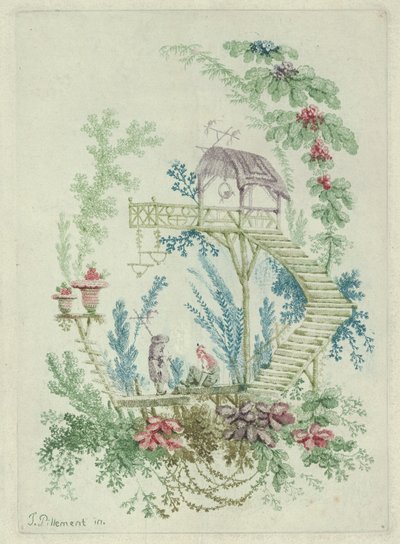 Chinoiserie de Nouvelle Suite de Cahiers de Dessins Chinois, 1790-99 - Jean Baptiste Pillement