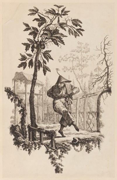 Figure sous une branche - Jean Baptiste Pillement