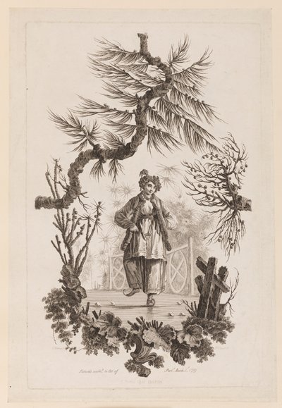 Figure sous une branche - Jean Baptiste Pillement