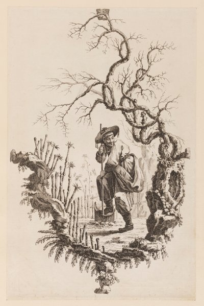 Figure et branche - Jean Baptiste Pillement