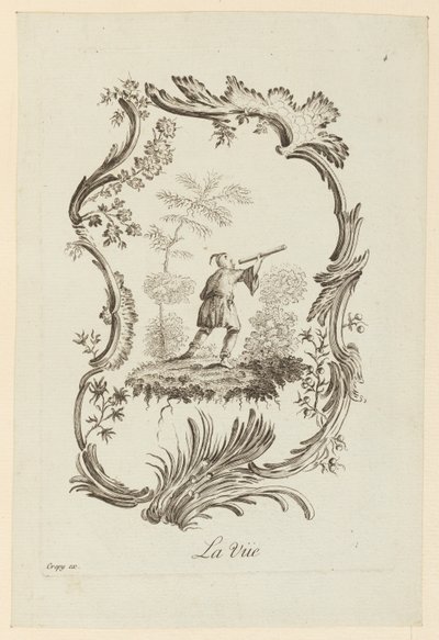 La Vue, de "Le Cinq Sens" - Jean Baptiste Pillement