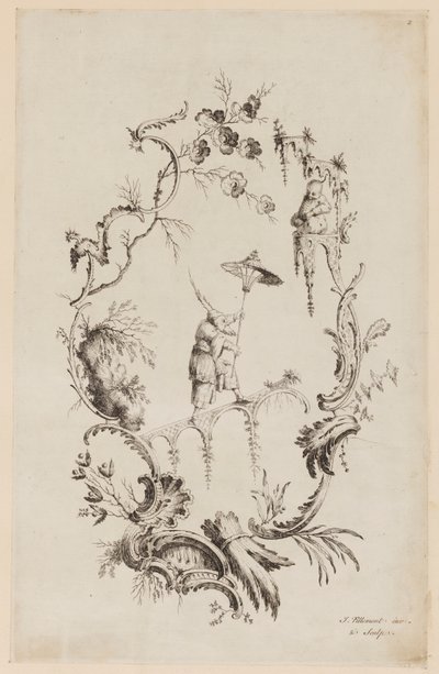 Planche 2, de "A New Book of Chinese Ornaments" - Jean Baptiste Pillement